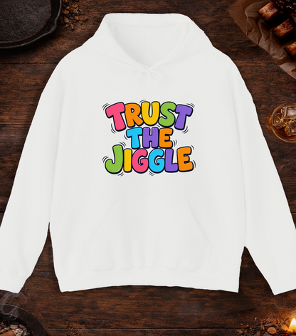 Trust the Jiggle Hoodie - White