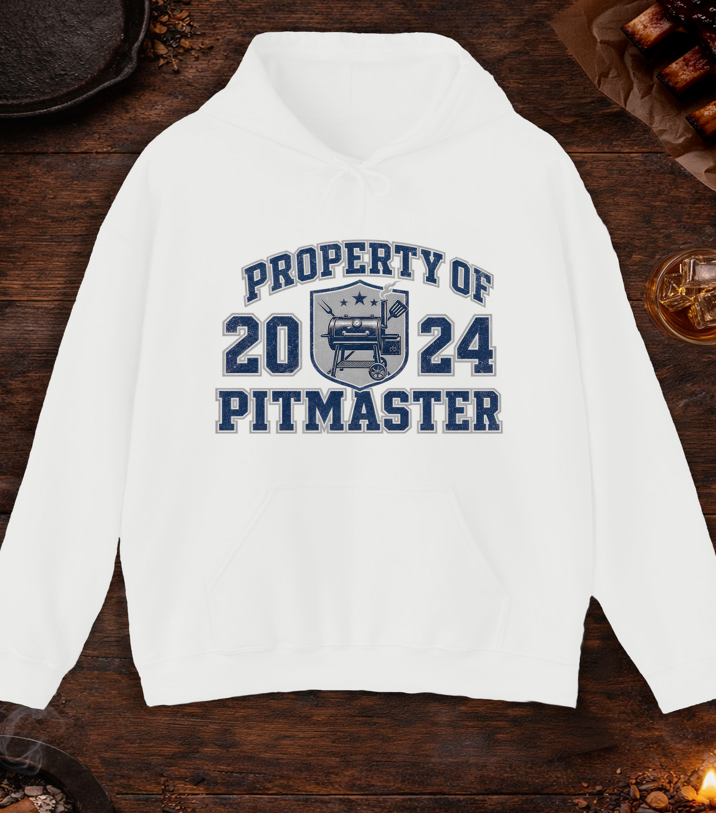 Property of Pitmaster Hoodie - White