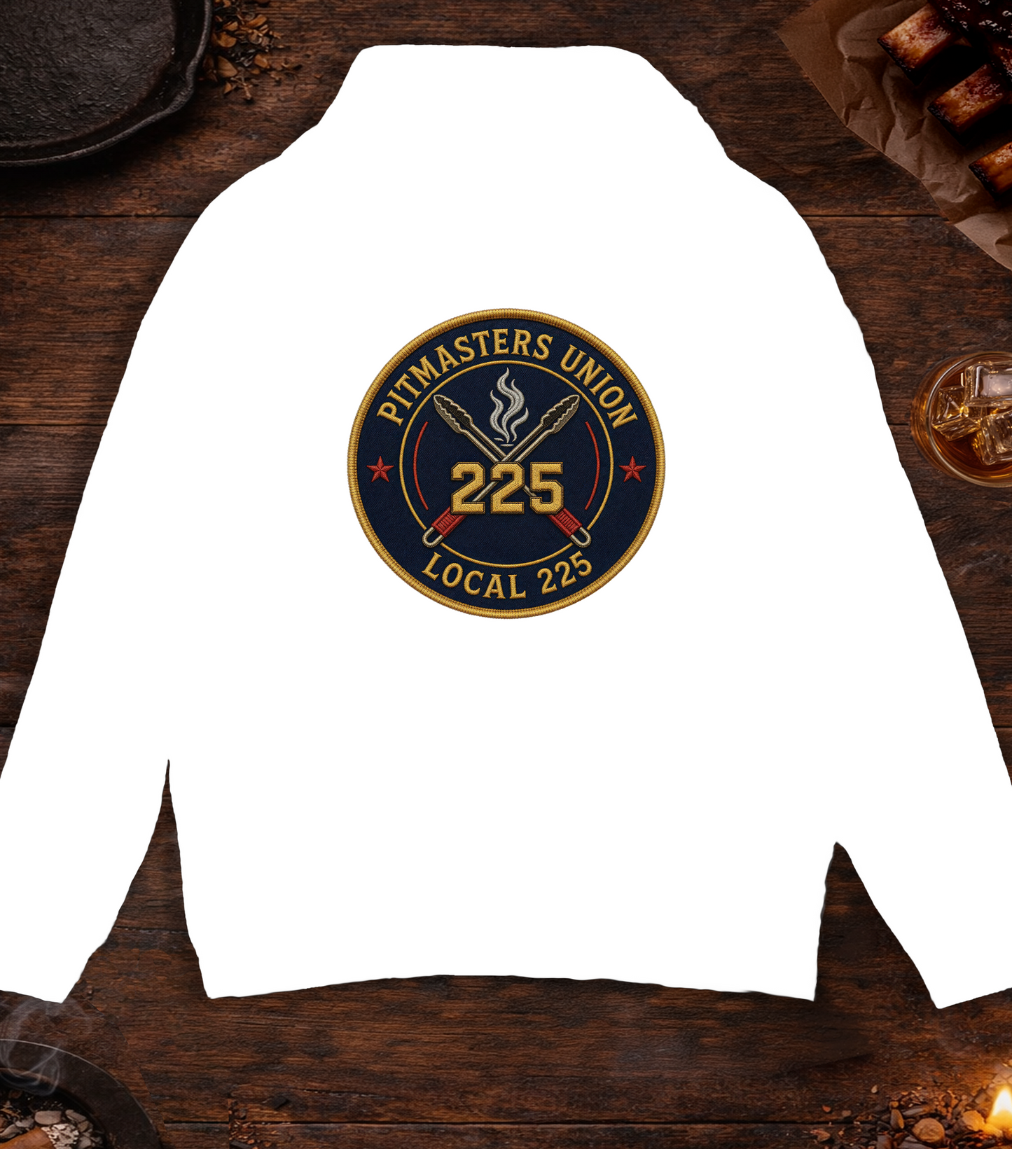 Pitmaster's Union Hoodie - White