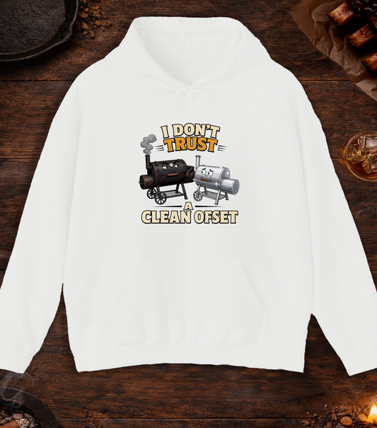 Don't Trust a Clean Offset Hoodie - White