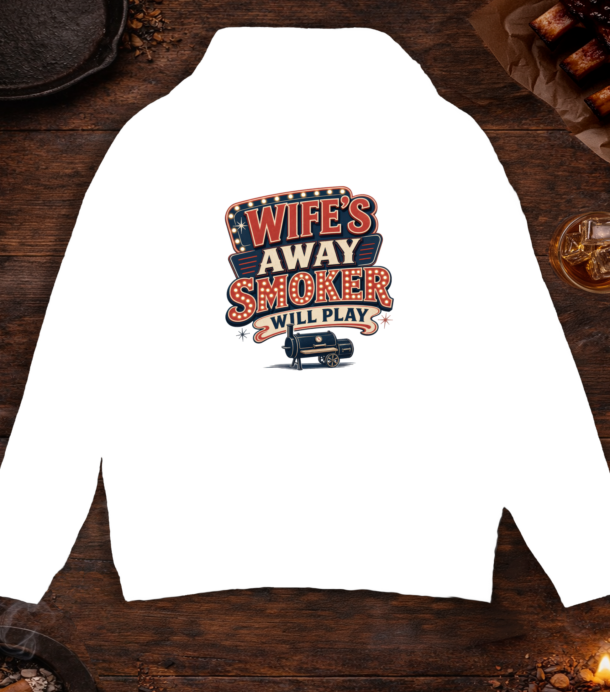 Wife's Away Hoodie - White