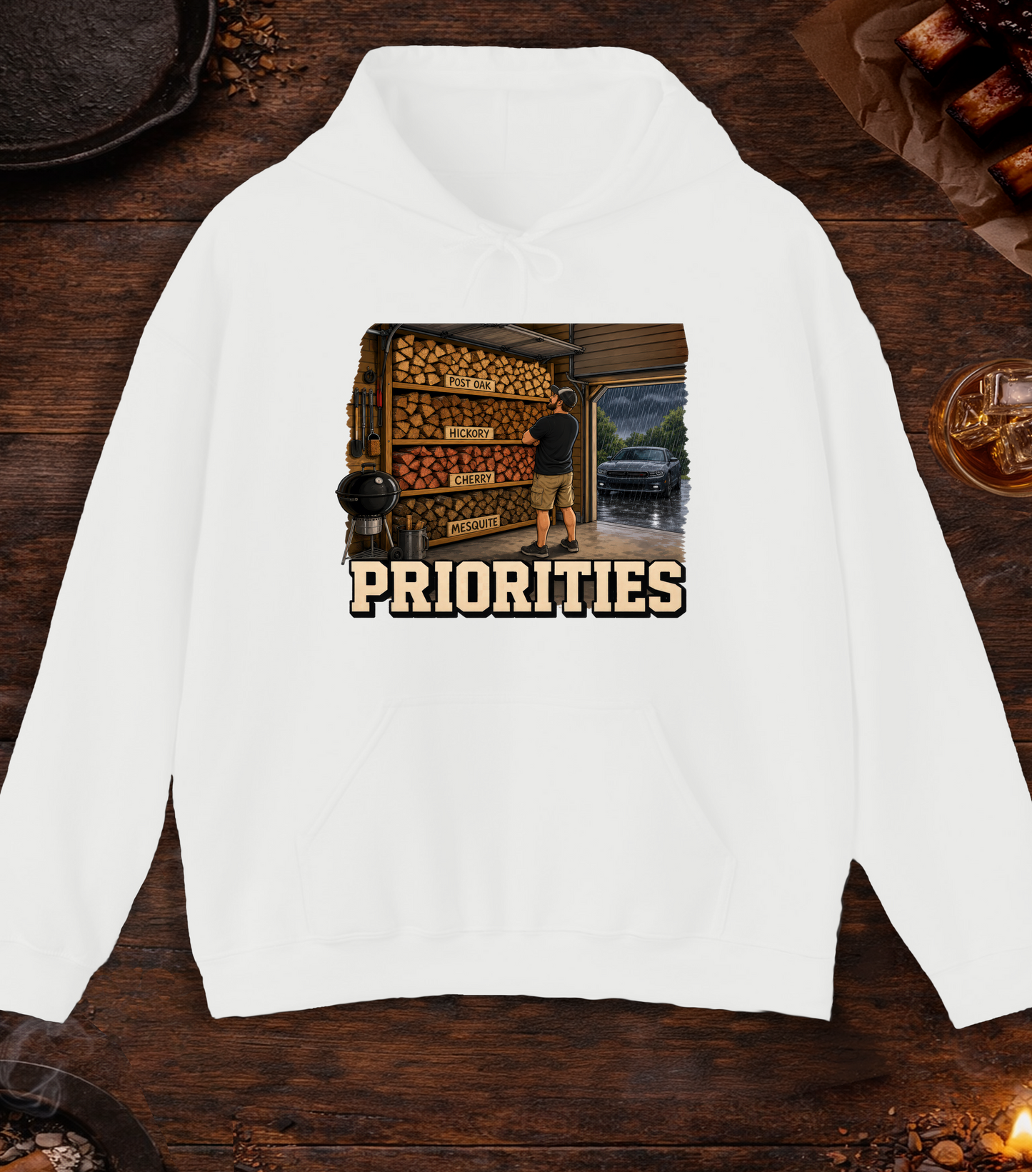 Priorities Hoodie - White
