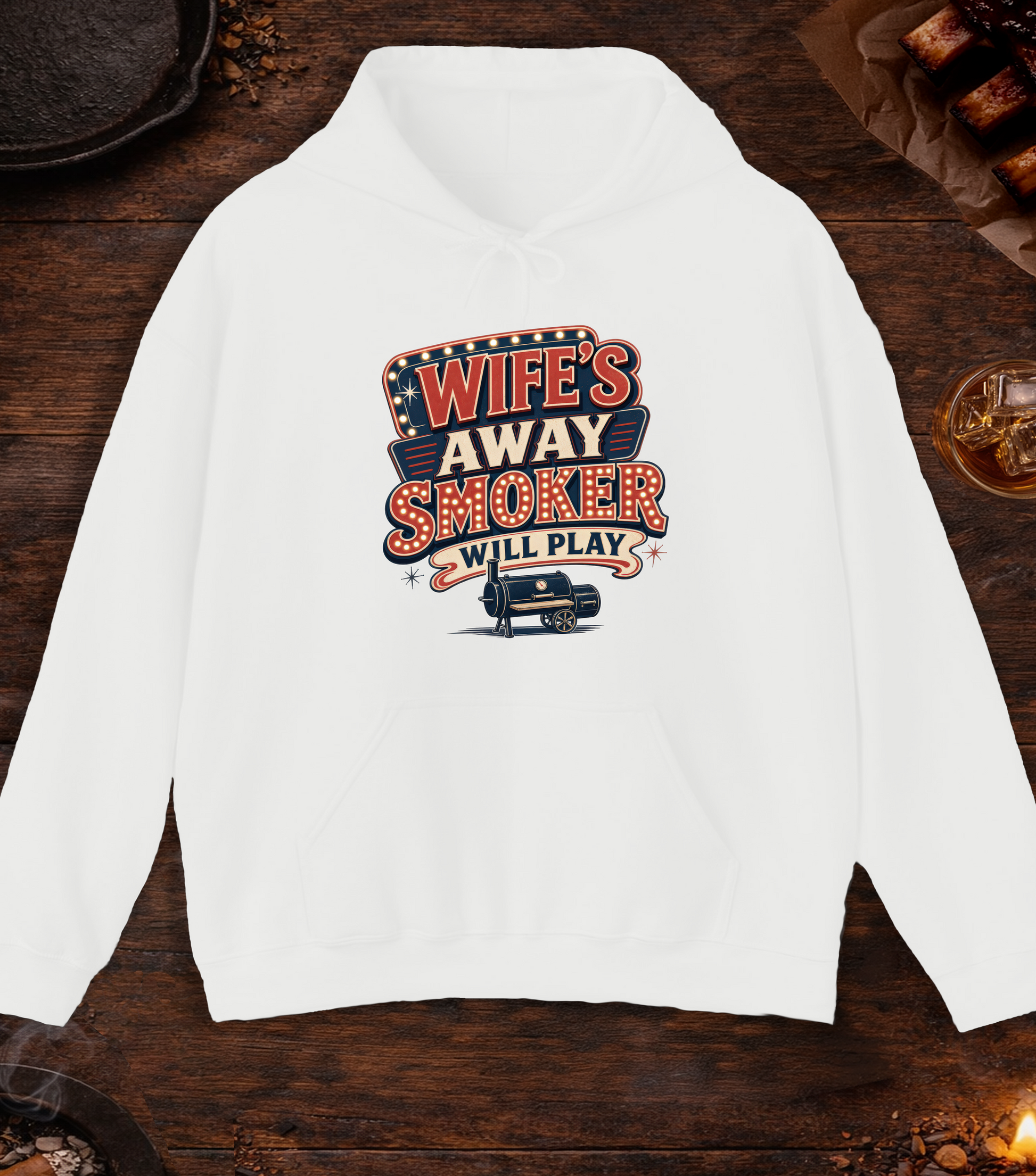 Wife's Away Hoodie - White