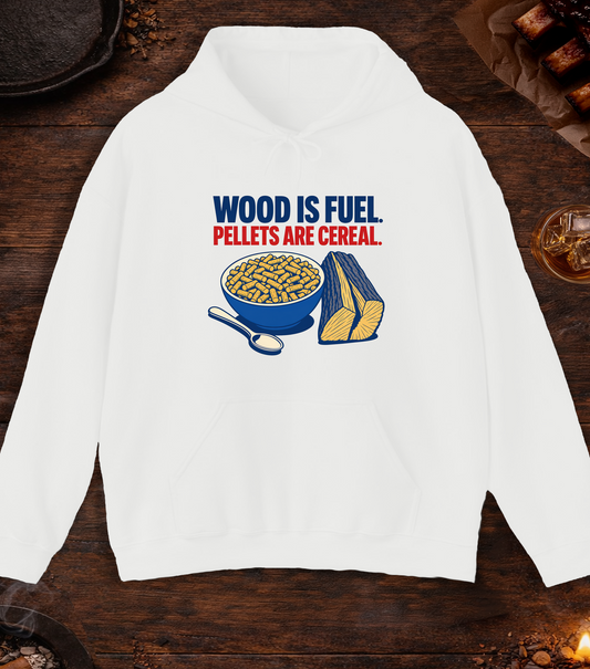 Pellets Are Cereal Hoodie - White