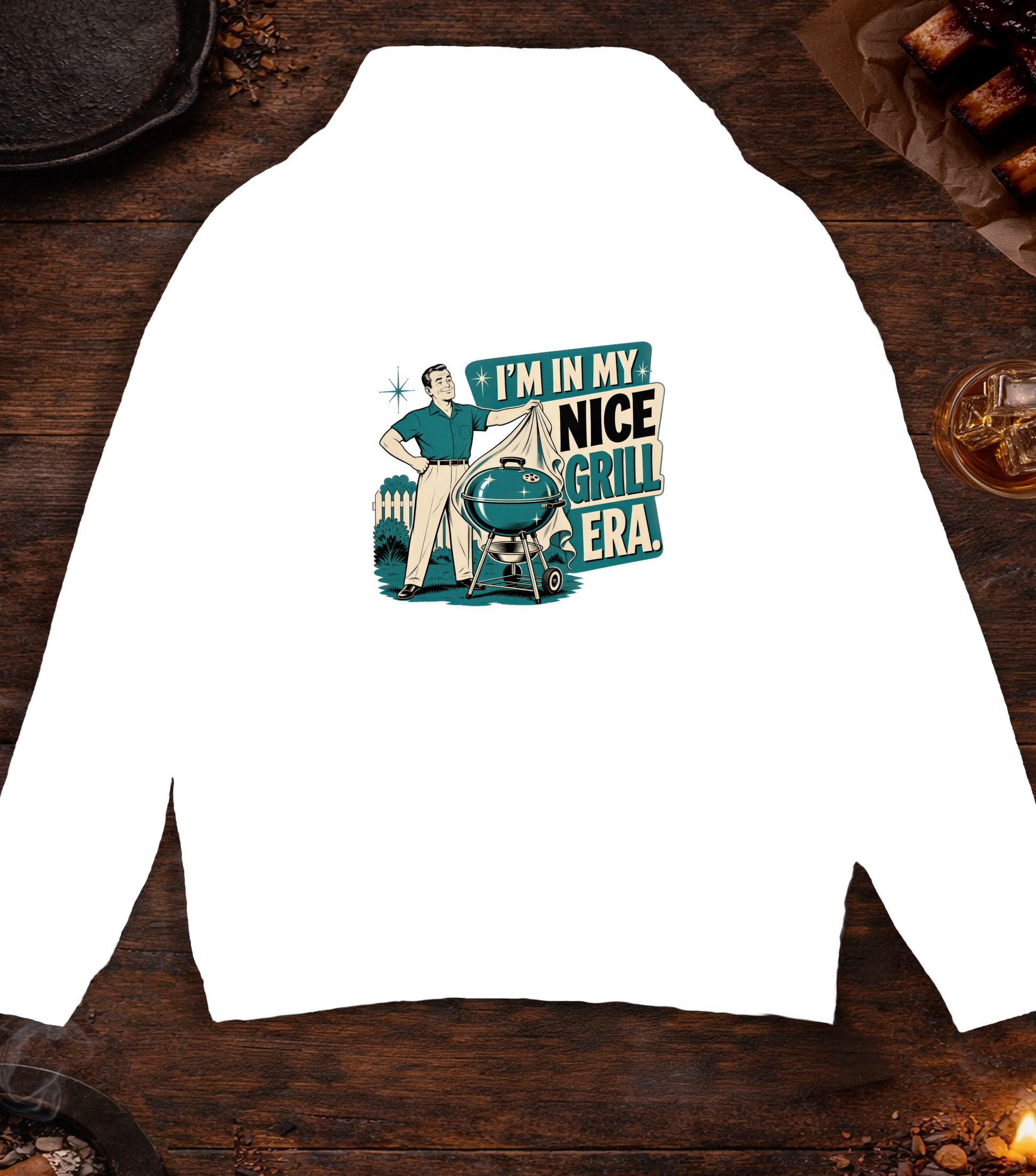 Nice Grill Era Hoodie - White