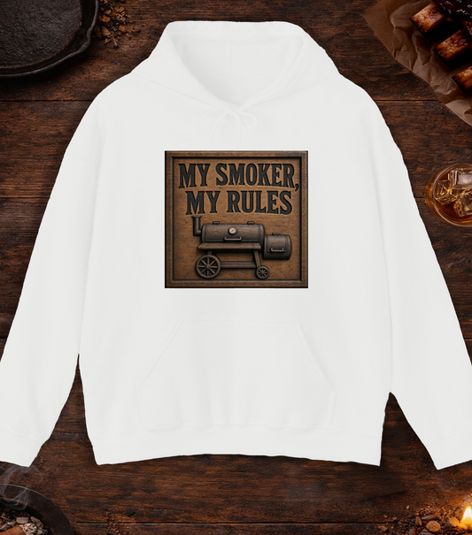 My Smoker My Rules Hoodie - White