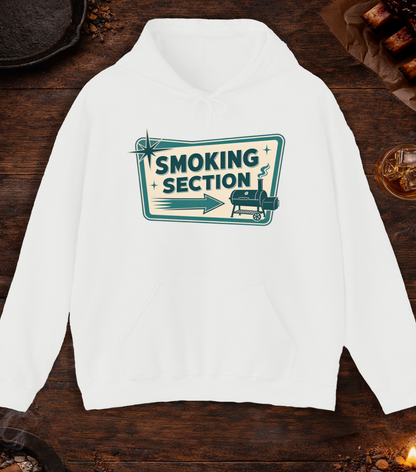 Smoking Section Hoodie - White