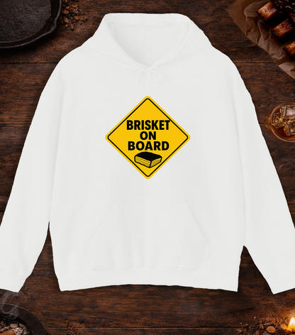Brisket on Board Hoodie - White