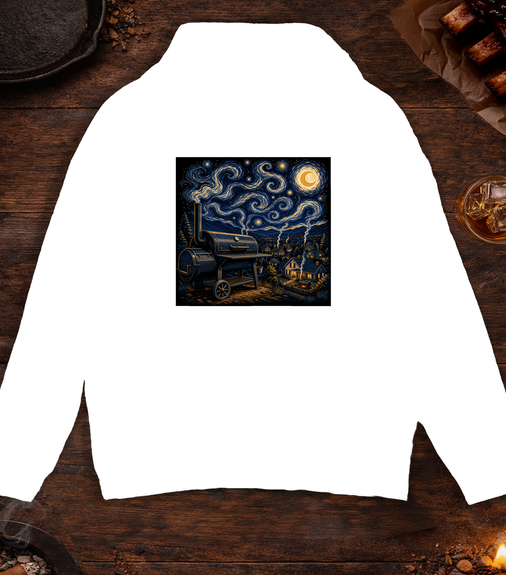 Smokey Night Hoodie - White