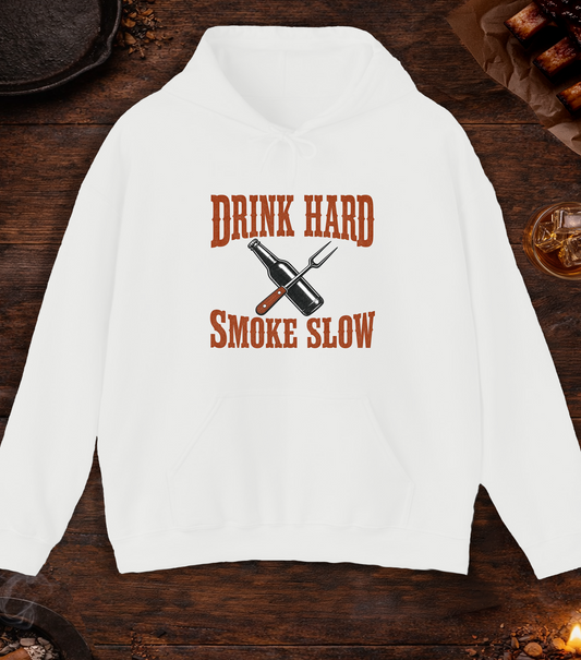 Drink Hard Smoke Slow Hoodie - White
