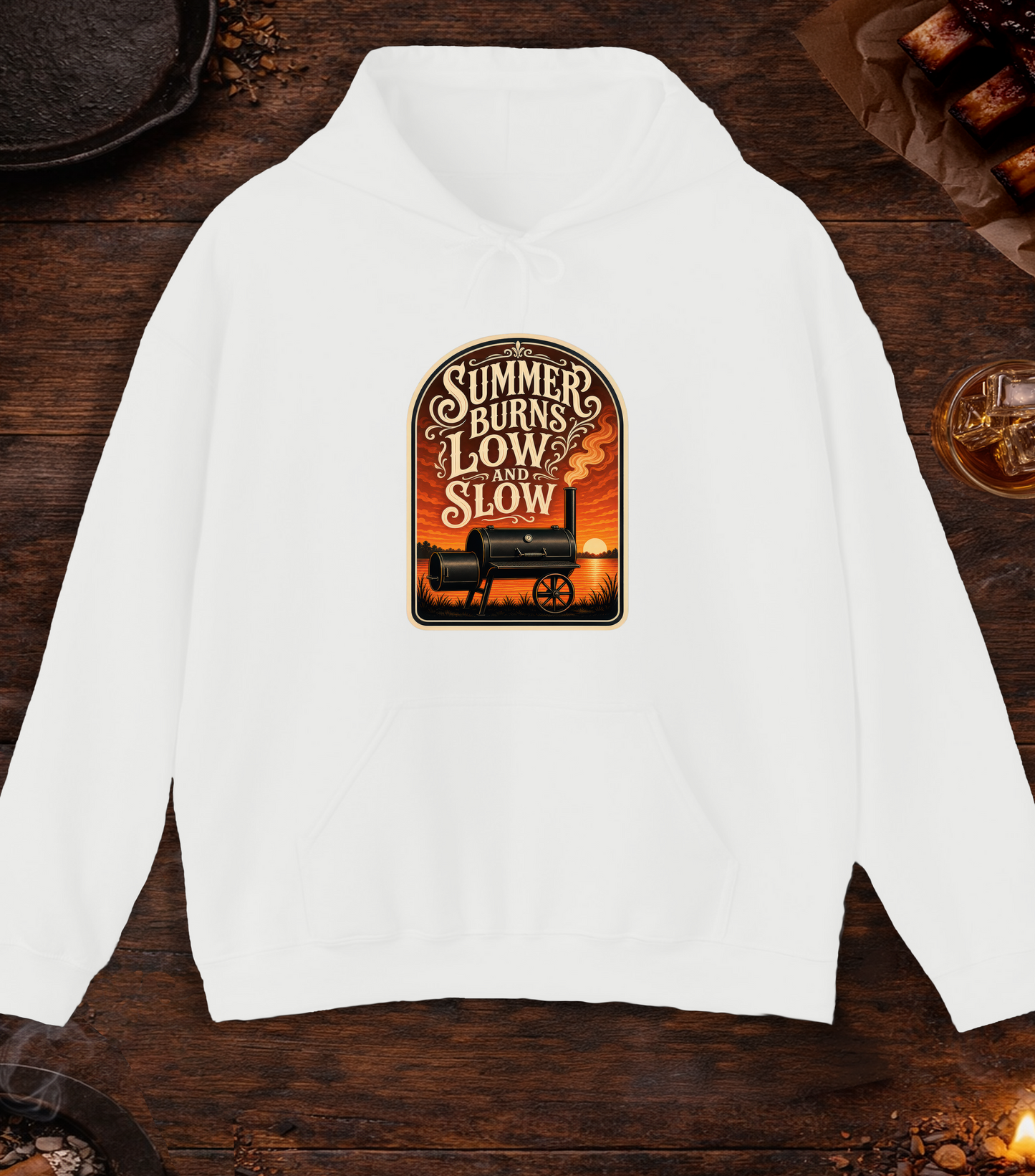 Summer Burns Low Slow Hoodie - White