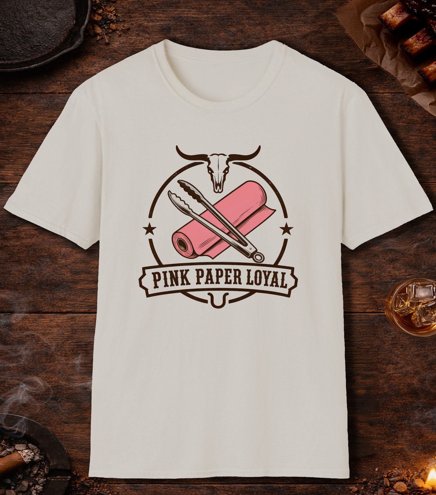 Pink Paper Loyal T-Shirt - Ice Grey