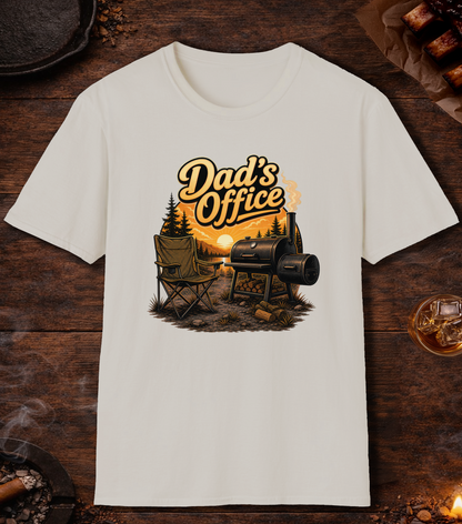 Dad's Office T-Shirt - Ice Grey