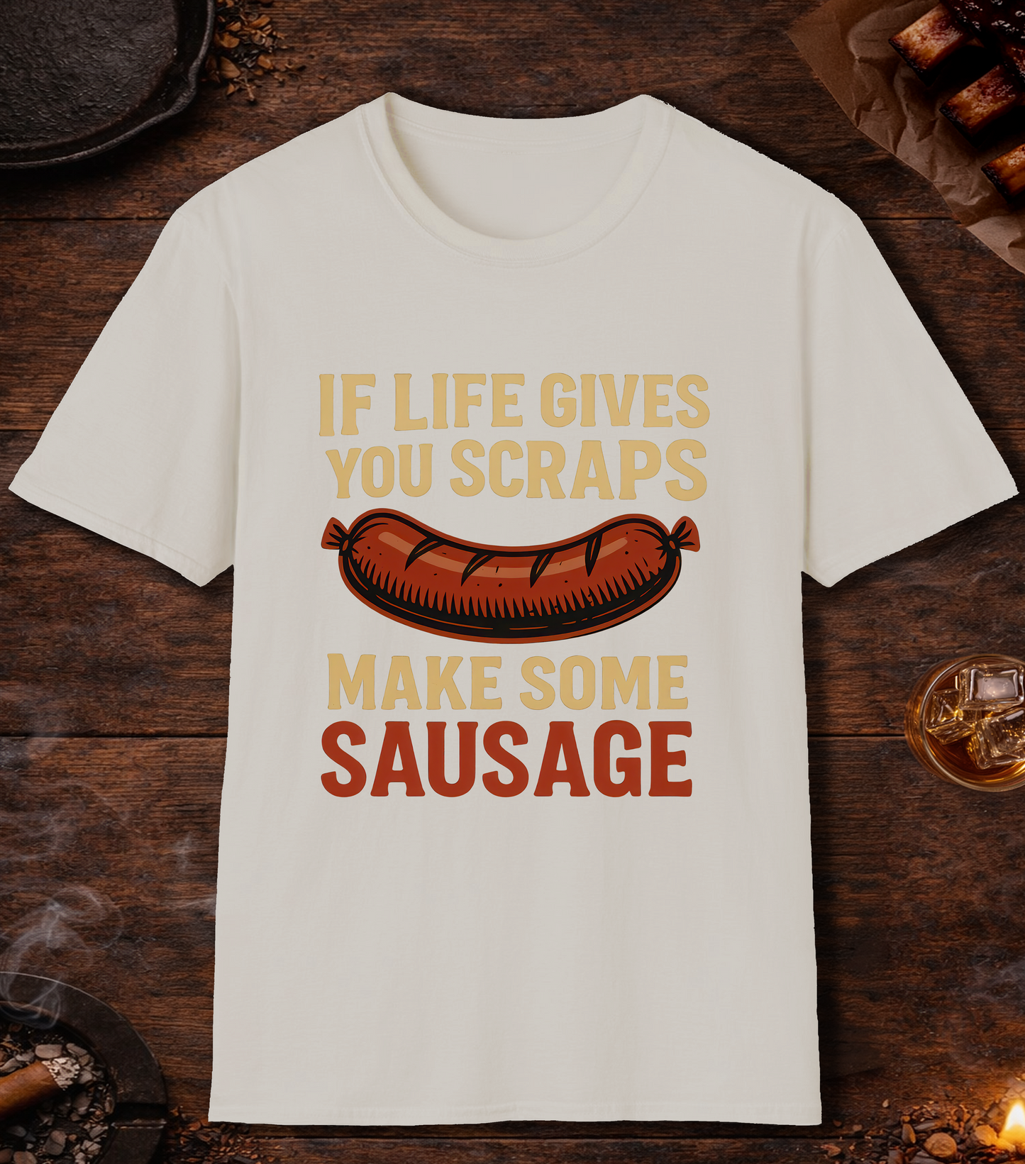 If Life Gives You Scraps T-Shirt - Ice Grey