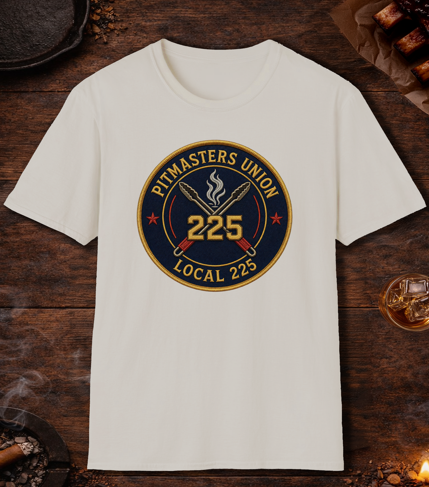 Pitmaster's Union T-Shirt - Ice Grey
