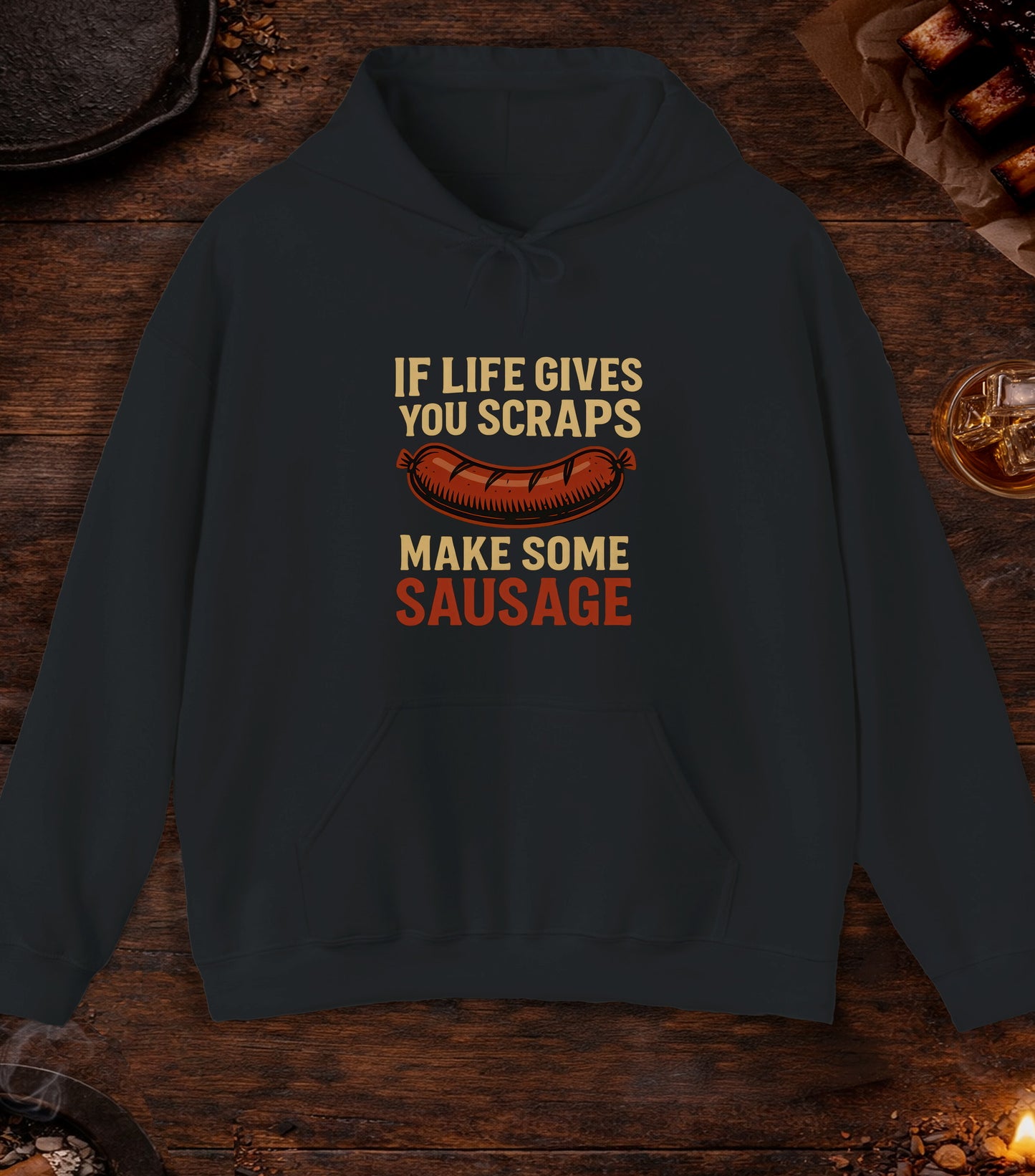If Life Gives You Scraps Hoodie - Black