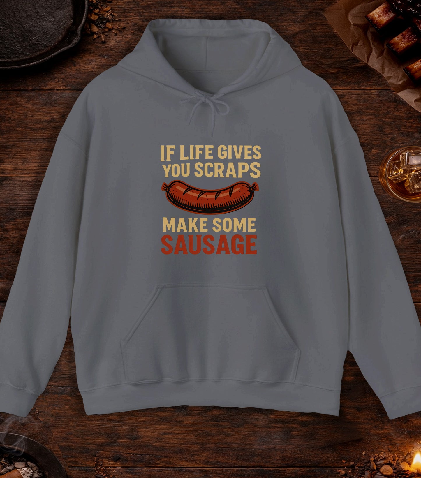 If Life Gives You Scraps Hoodie - Charcoal