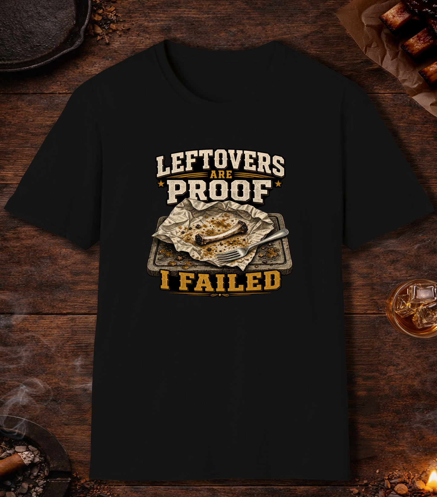 Leftovers Are Proof T-Shirt - Black