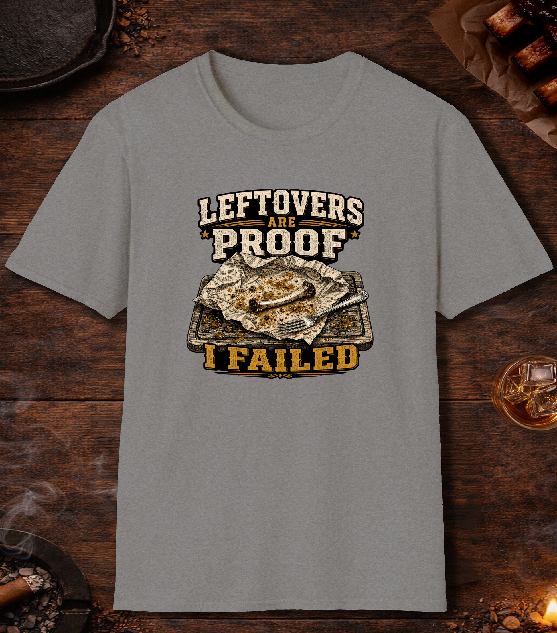 Leftovers Are Proof T-Shirt - Sport Grey