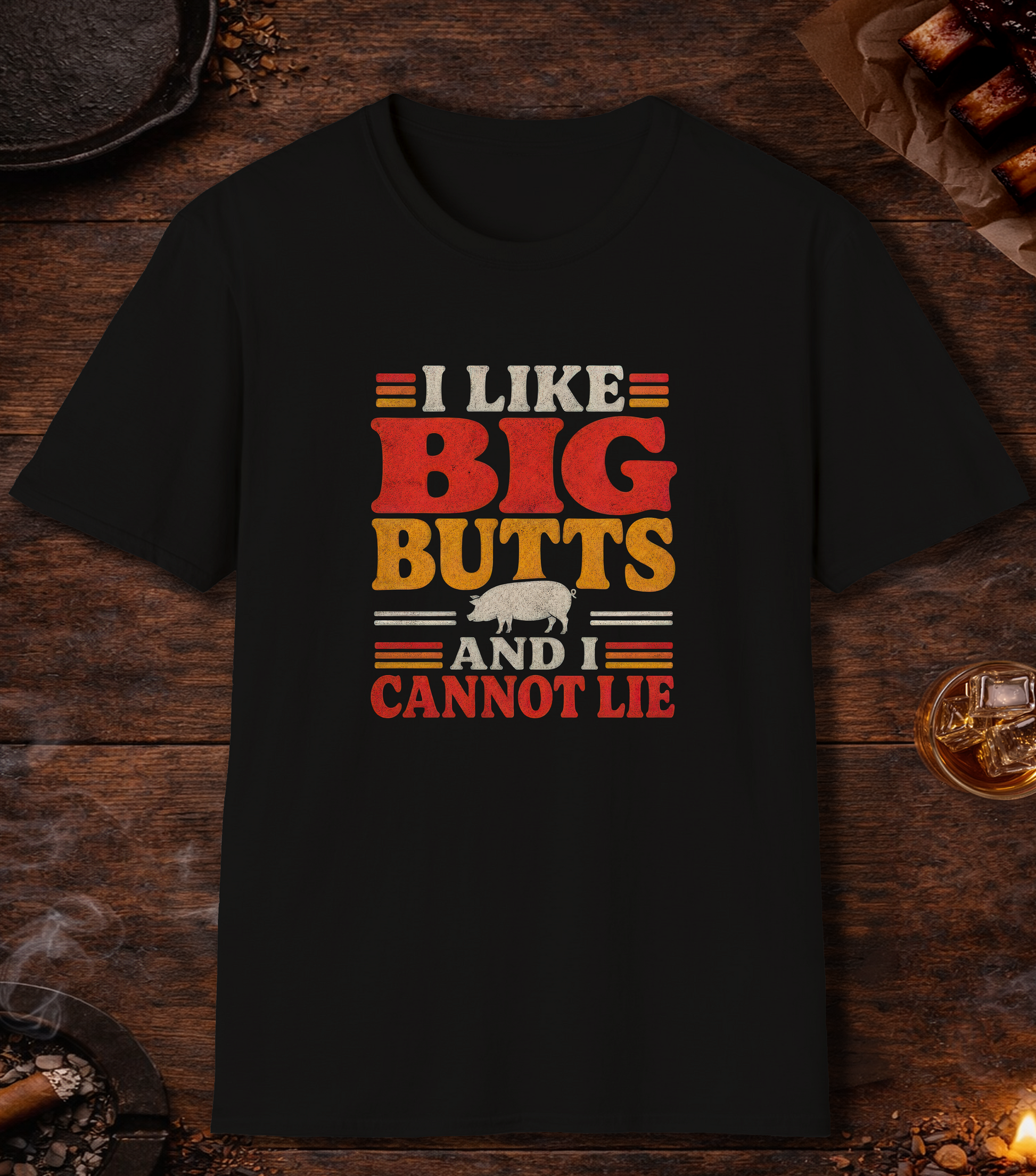 Like Big Butts T-Shirt - Black