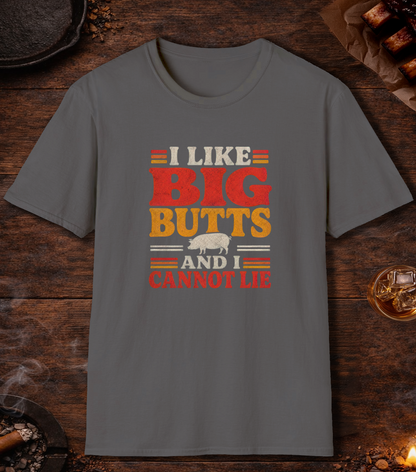 Like Big Butts T-Shirt - Charcoal
