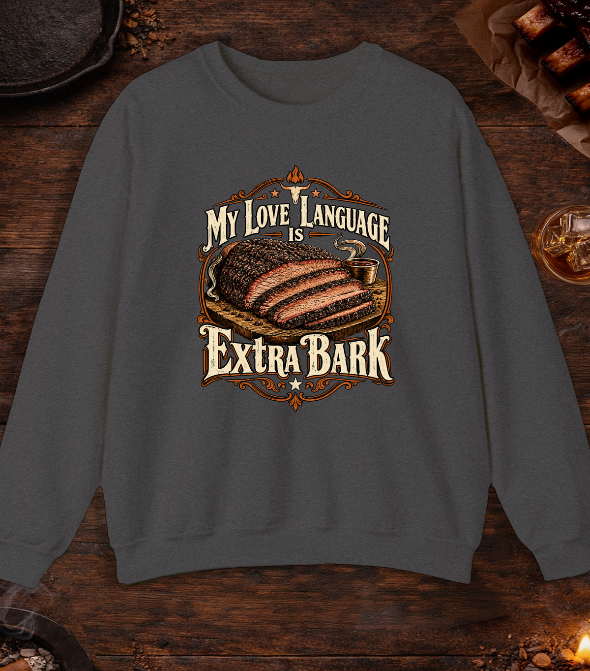 Love Language Bark - Dark Heather