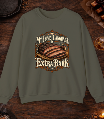 Love Language Bark - Military Green