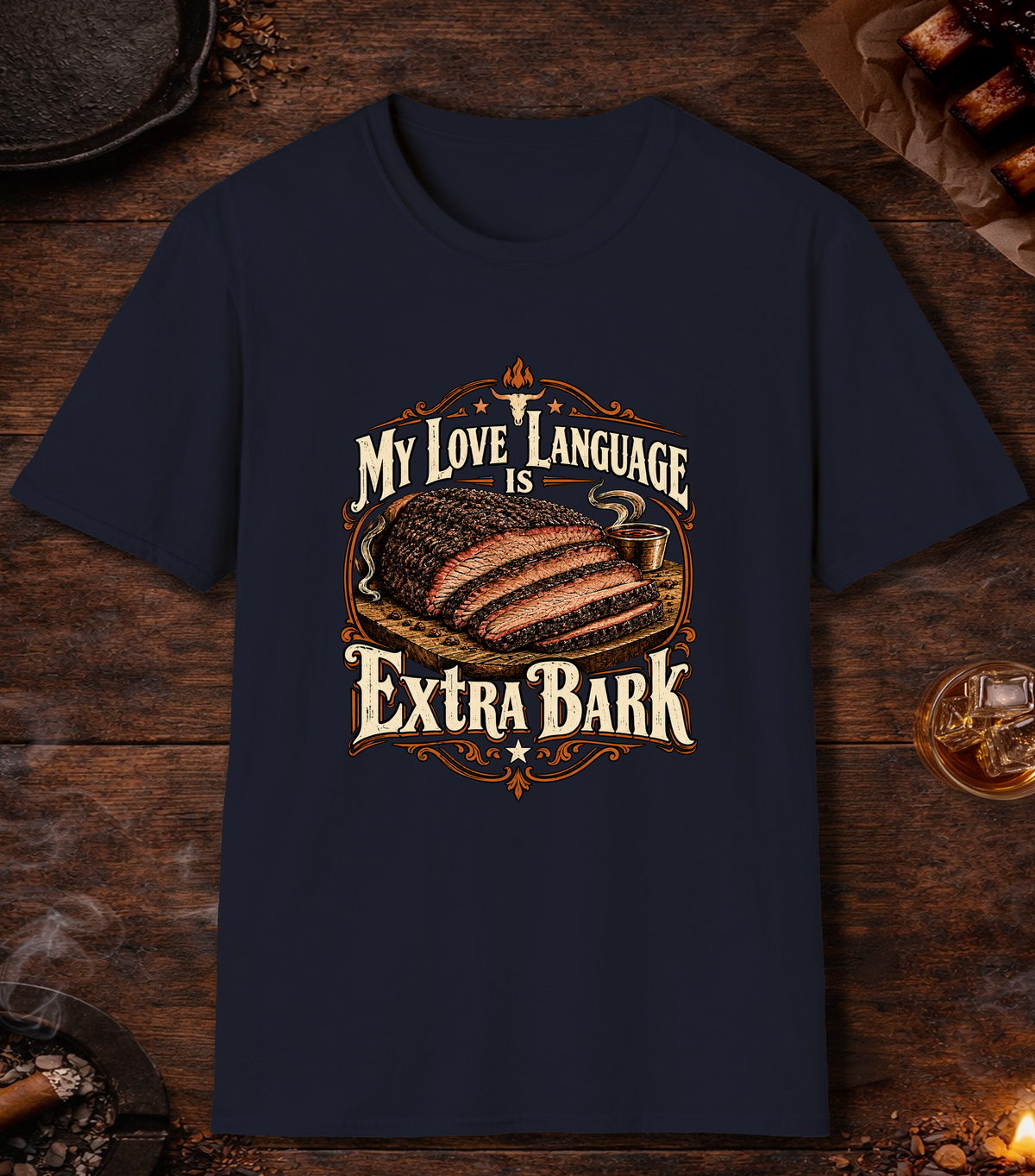Love Language Bark - Navy