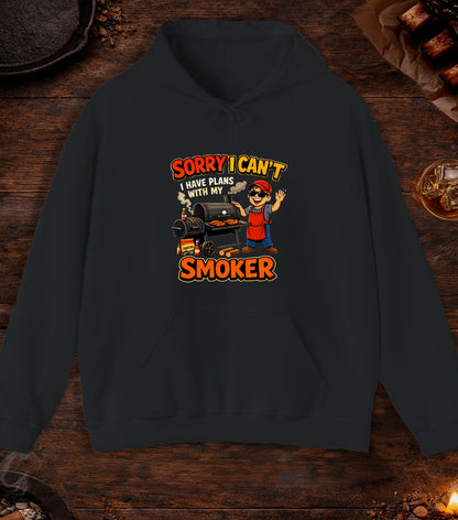 Made Plans With My Smoker Hoodie - Black