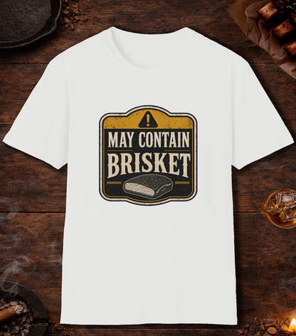 May Contain Brisket T-Shirt - White