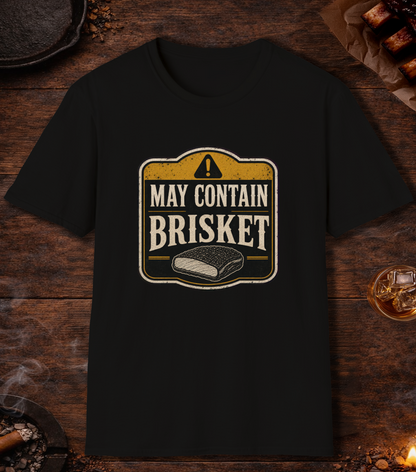 May Contain Brisket T-Shirt - Black