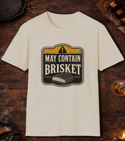 May Contain Brisket T-Shirt - Sand