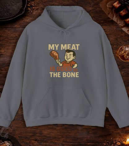 Meat Good To Bone Hoodie - Charcoal