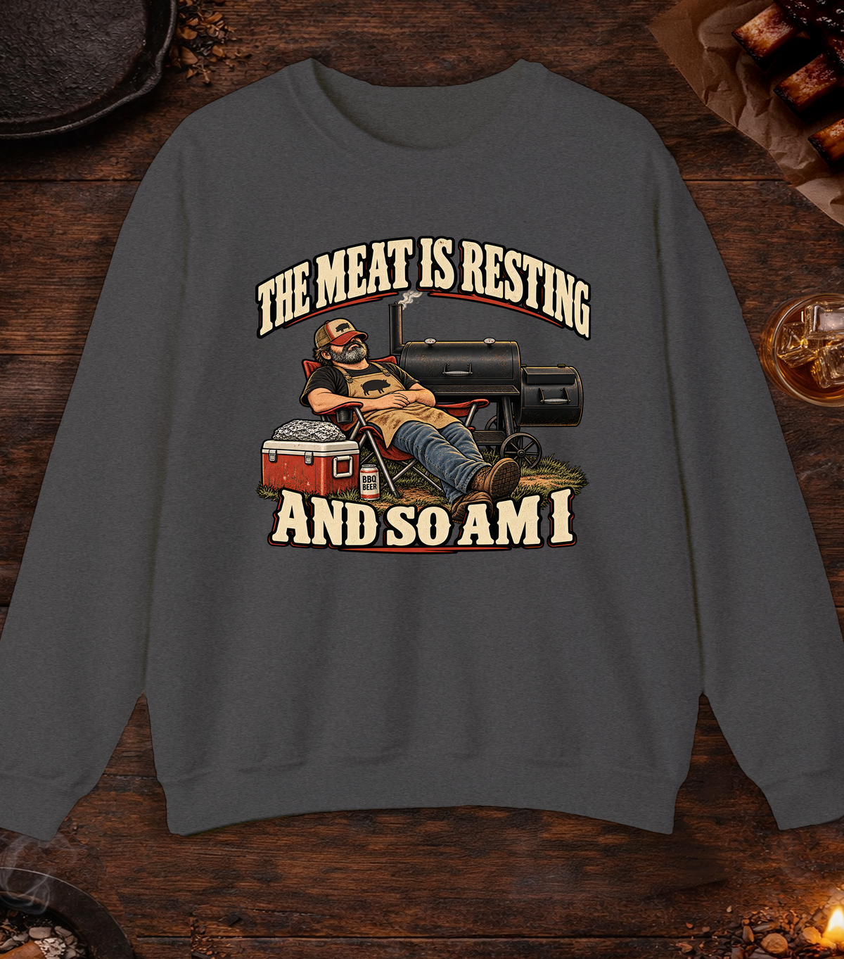 Meat Is Resting - Dark Heather