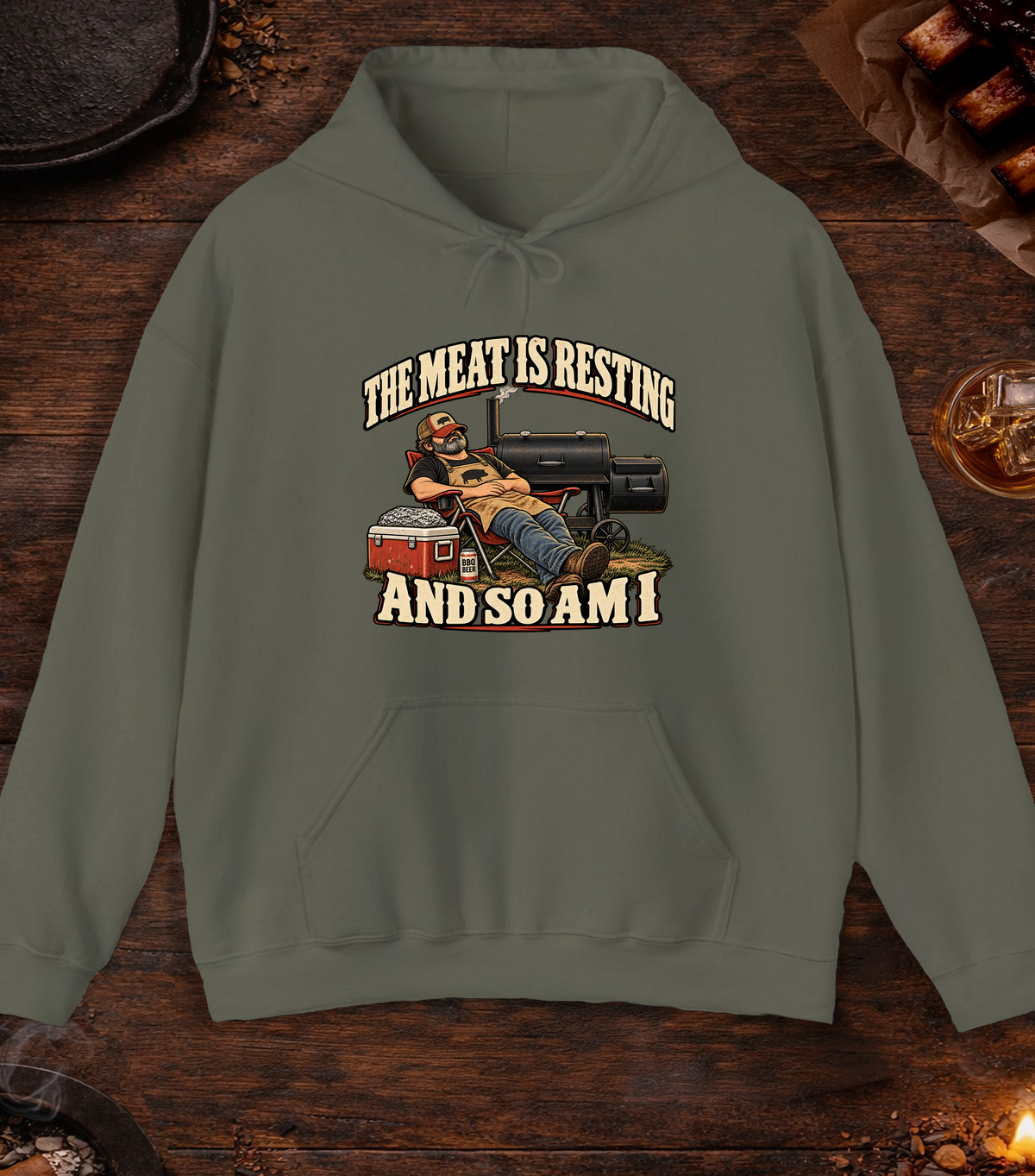 Meat Is Resting - Military Green