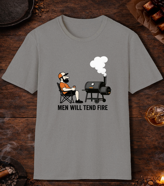Men Tend Fire T-Shirt - Sport Grey