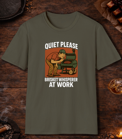 Brisket Whisperer T-Shirt - Military Green