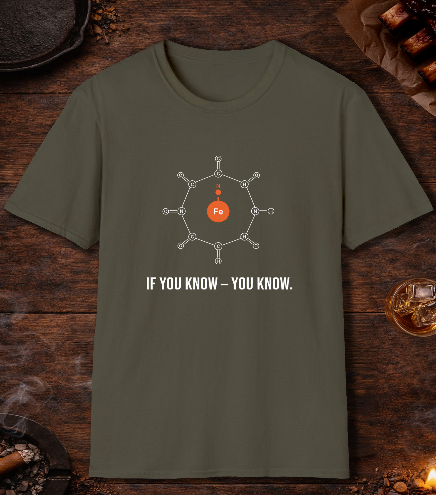 Smoke Ring T-Shirt - Military Green