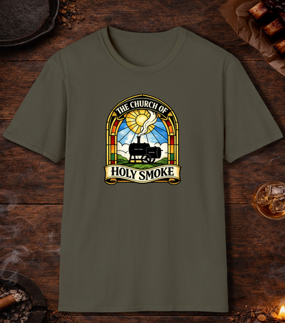 Church Holy Smoke T-Shirt - Military Green