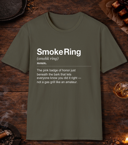 Smoke Ring Definition T-Shirt - Military Green