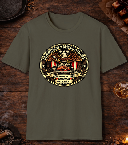 Department Of Brisket Affairs T-Shirt - Military Green