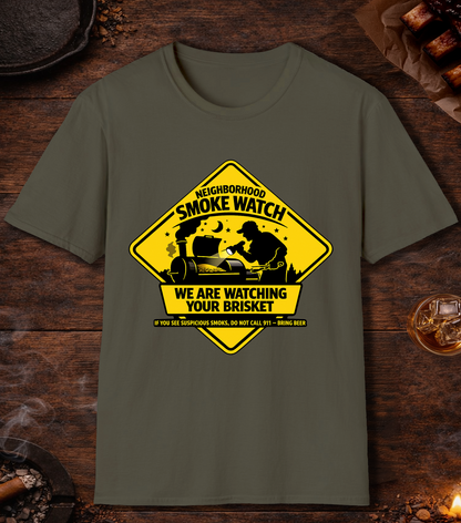 Neighborhood Smoke Watch T-Shirt - Military Green
