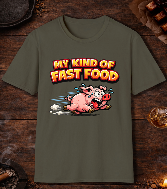 My Kind Of Fast Food T-Shirt - Military Green