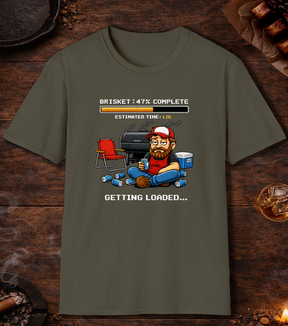 Brisket Getting Loaded T-Shirt - Military Green