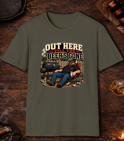 Till the Beer's Gone T-Shirt - Military Green