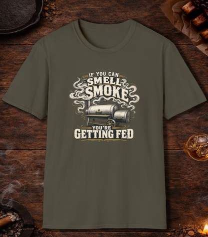 If You Smell Smoke T-Shirt - Military Green