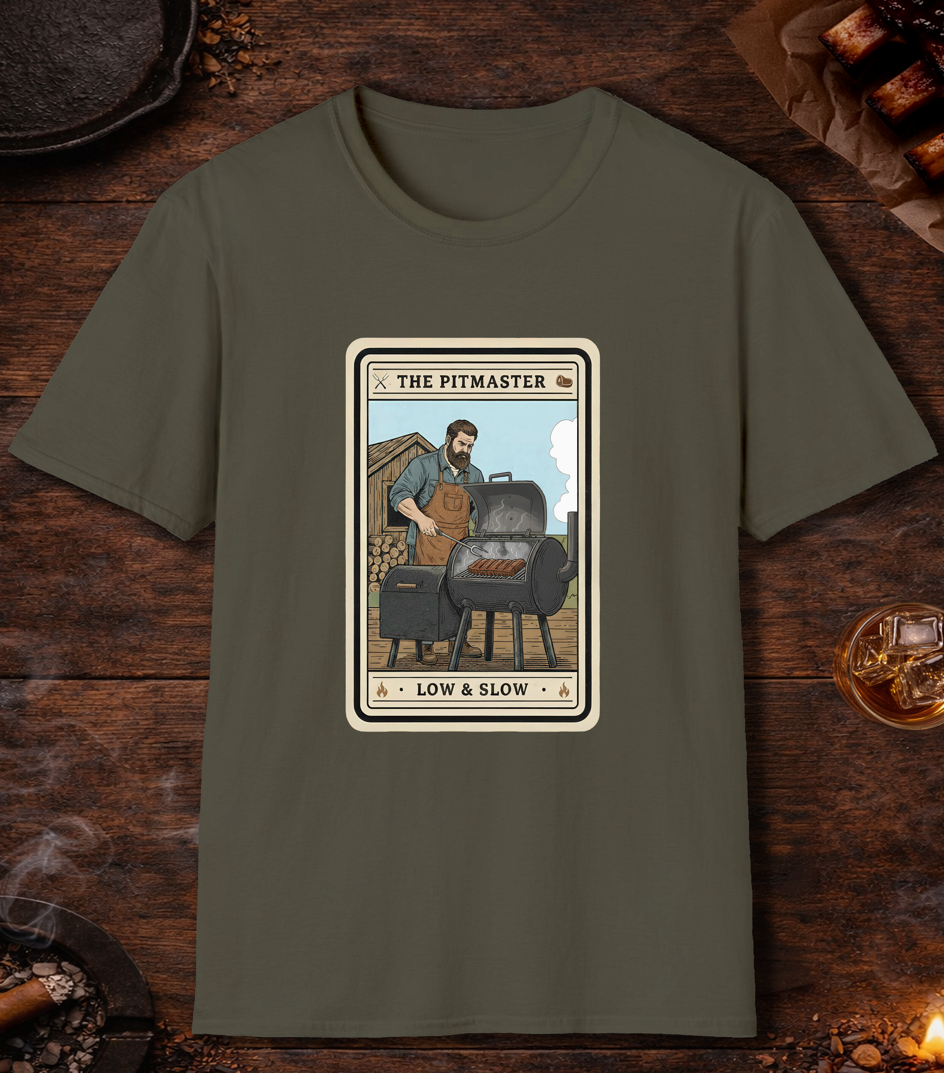 Pitmaster Tarot T-Shirt - Military Green