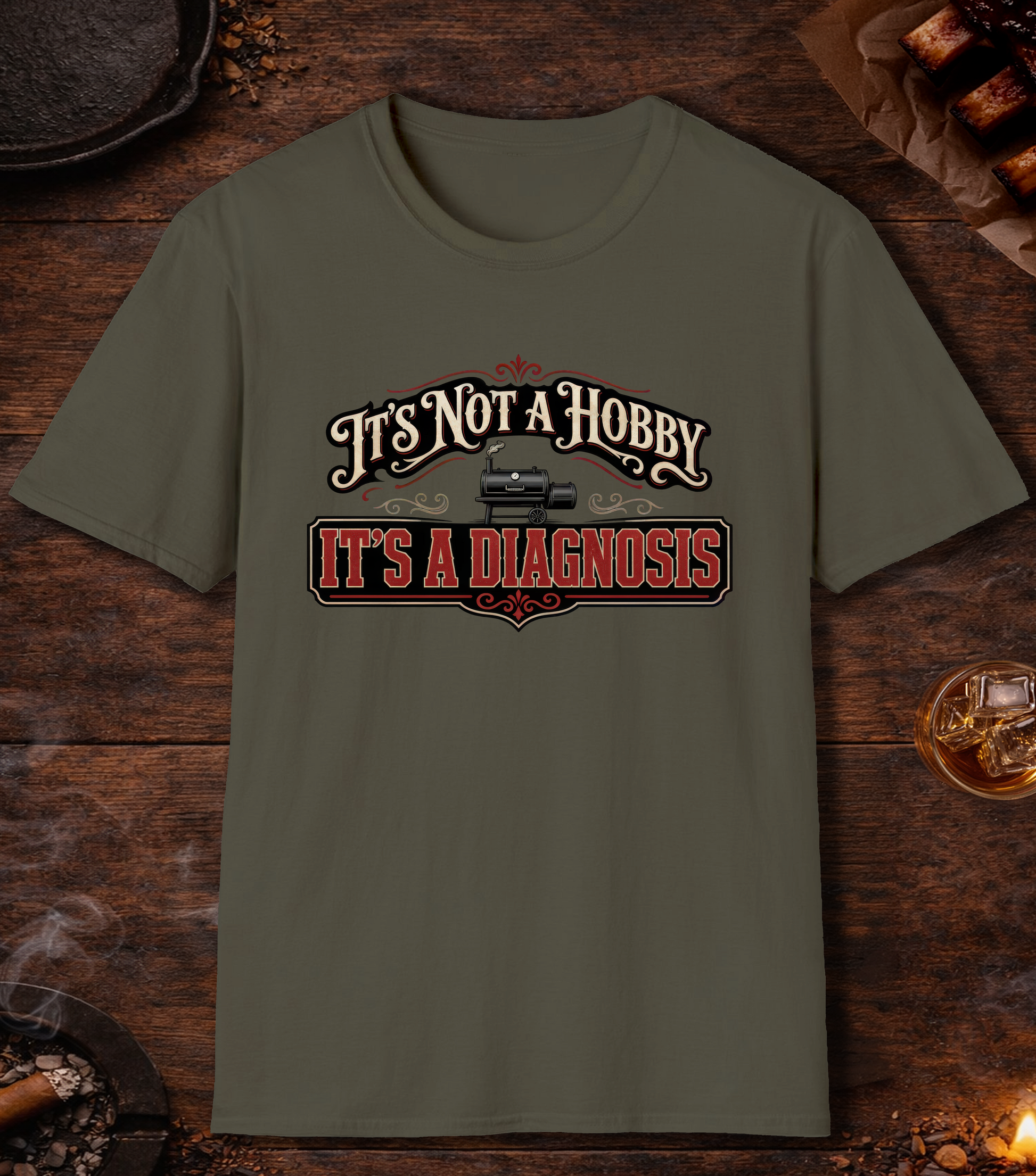 Not a Hobby T-Shirt - Military Green