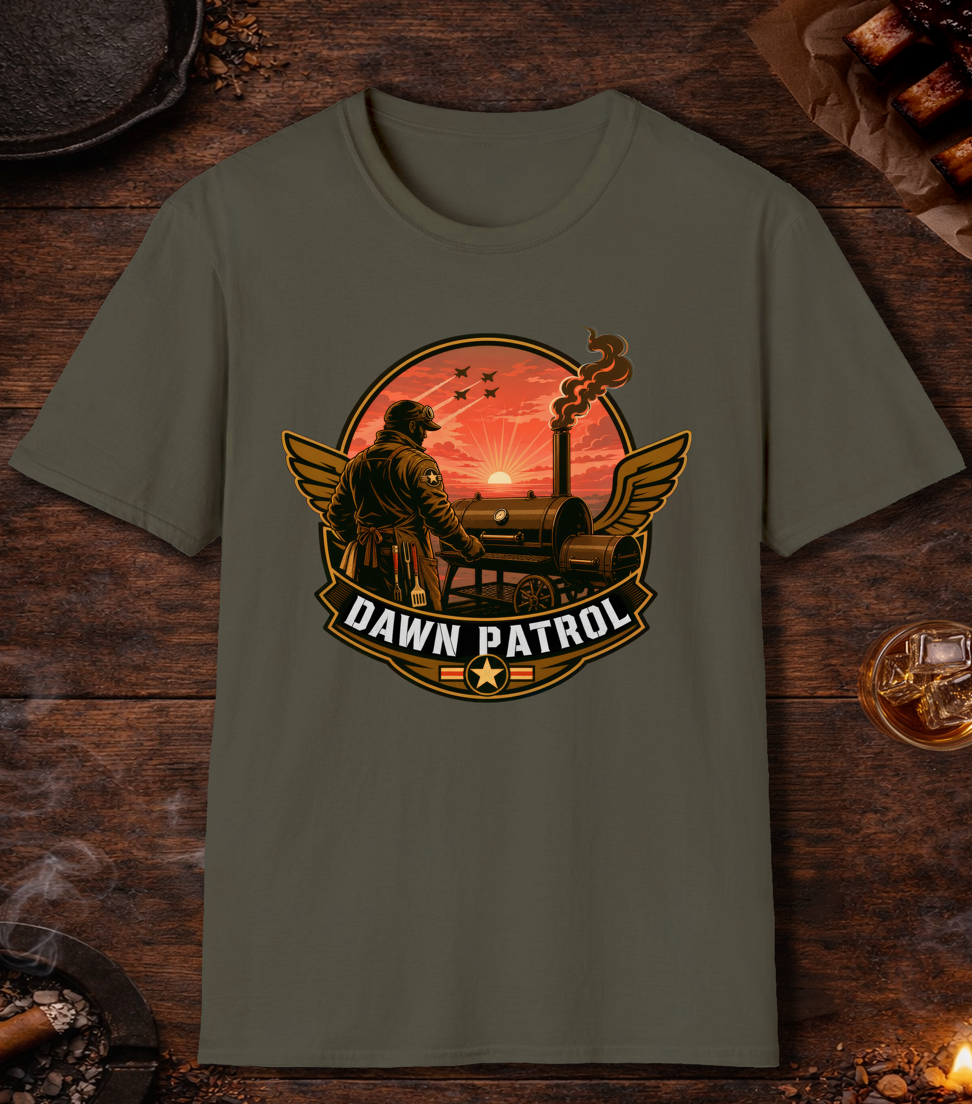 Dawn Patrol T-Shirt - Military Green
