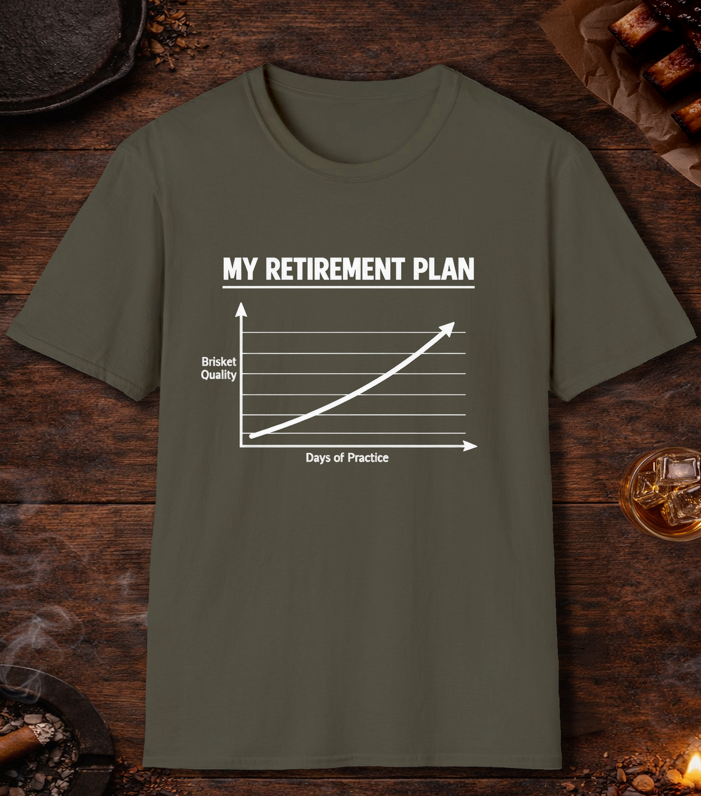 My Retirement Plan T-Shirt - Military Green